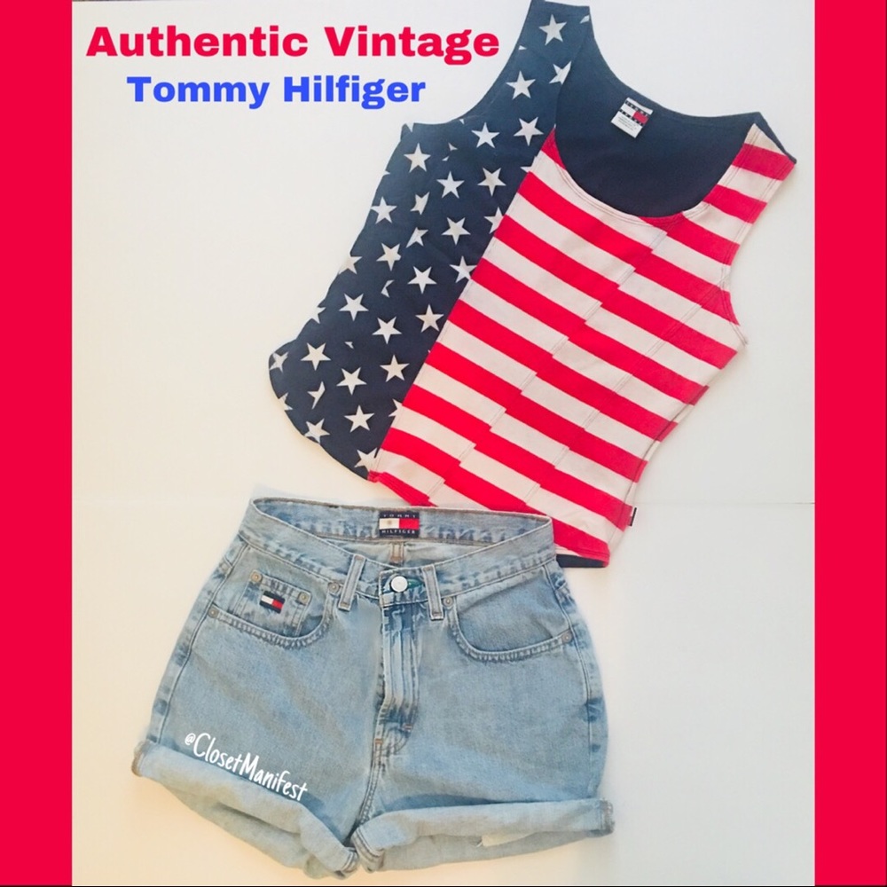 🇺🇸 Vintage Tommy Hilfiger crop tank top 🇺🇸